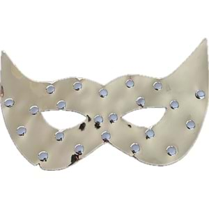 AQRAF FANTEZİ PULLU KEDİ MASKE - GOLD - STANDART